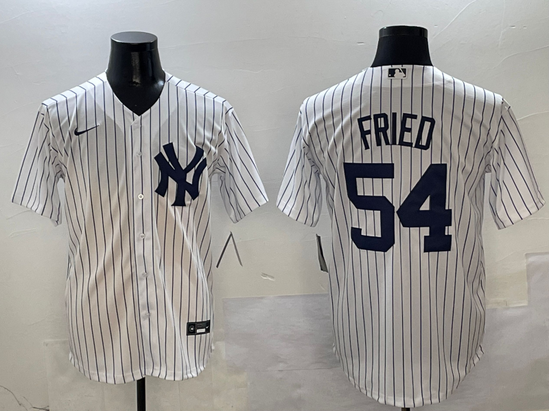 Men's New York Yankees Max Fried #54 White Home Limited Jersey
